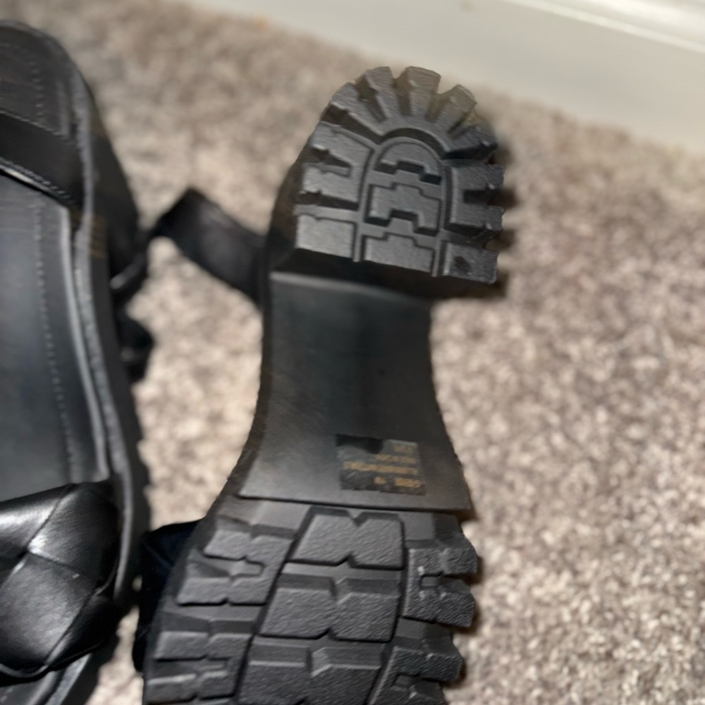 Madden Girl Black Chunky Sole Shoes